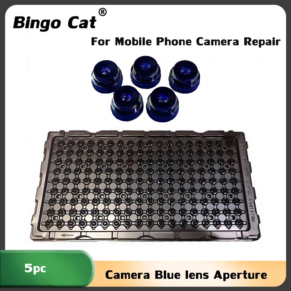 5Pc Back Camera Blue Lens Aperture Per Iphone 7 8 8P X Xs Xsmax 11 11 12 13 14 Pro Max Riparazione Blue Bead Grandangolare Parte Del Problema