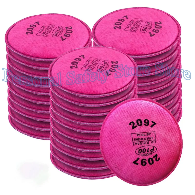 Lots of Painting Spray Industry Dustproof 2091/2097 Particulate Filter P100 for FF402 Series Respirator Dust Mask