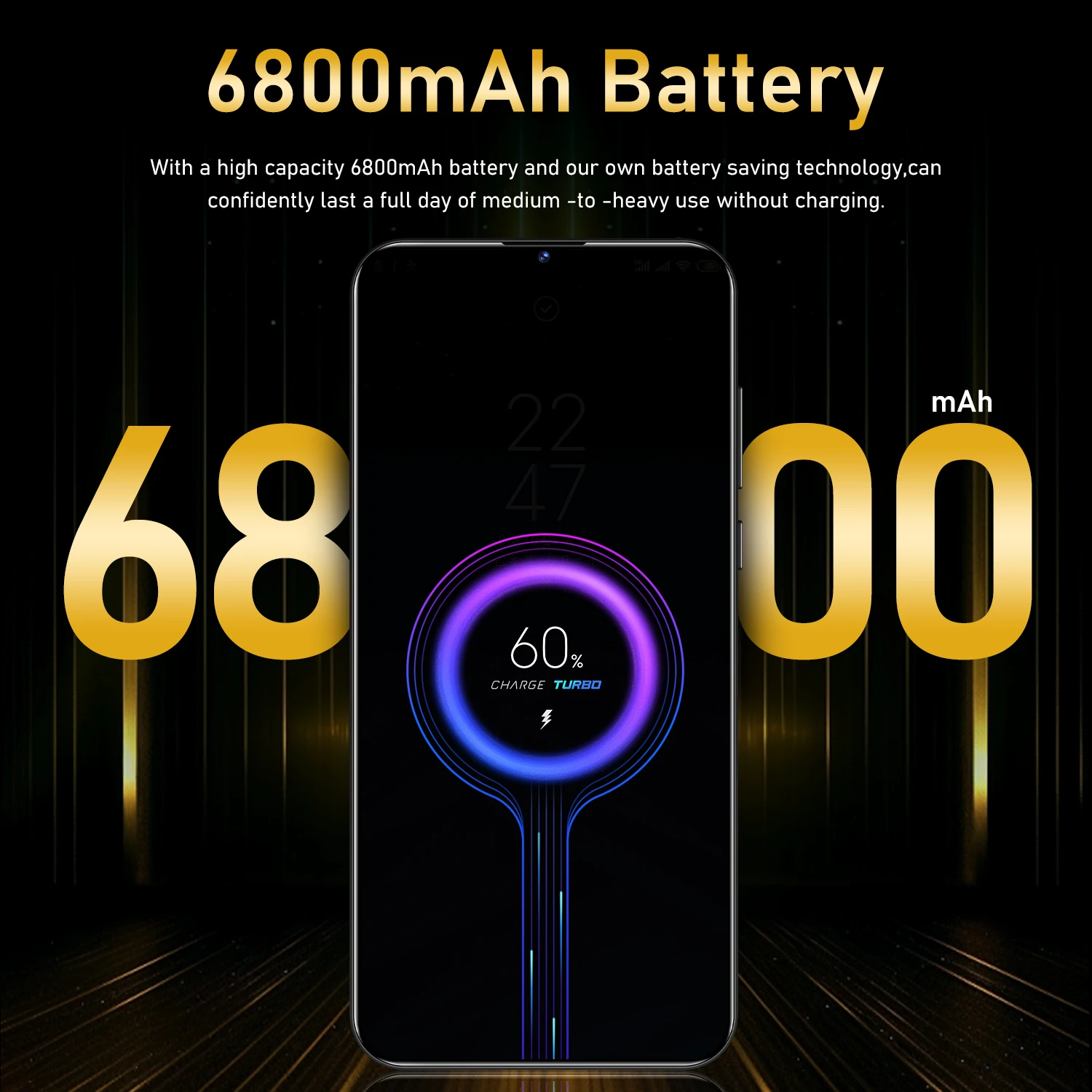  휴대폰 X5 프로 7.0 HD 스크린 스마트폰, 16G + 1T 5G 듀얼 심 셀룰라, 안드로이드 언락 108MP 6800mAh 휴대폰