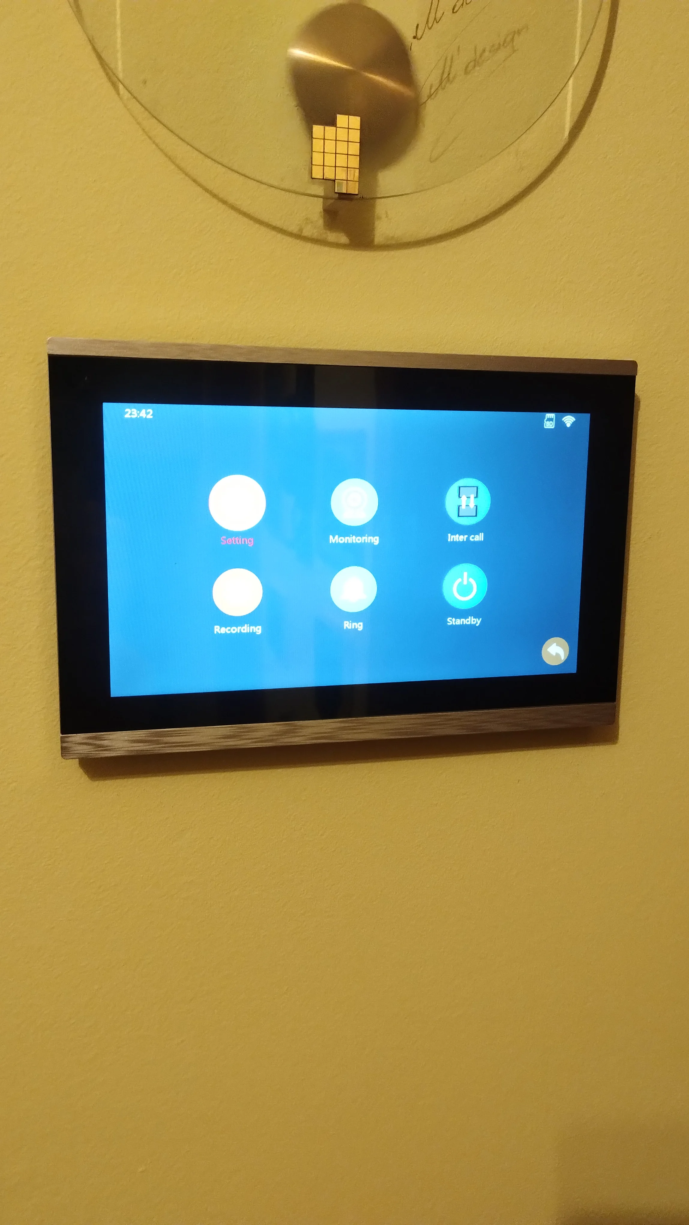 1080P 10 Inch Touch Screen Wifi Video Doorbell, Smart TUYA Home Video Intercom 32G Card Rceord Kit ID Unlcok 4-Wire Connection photo review