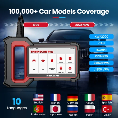 Thinkcar thinkscan plus s7/s6/s4 obd2 진단 도구 전송/abs/srs 시스템 진단 자동차 코드 리더 자동차 obd2 스캐너 역학 3