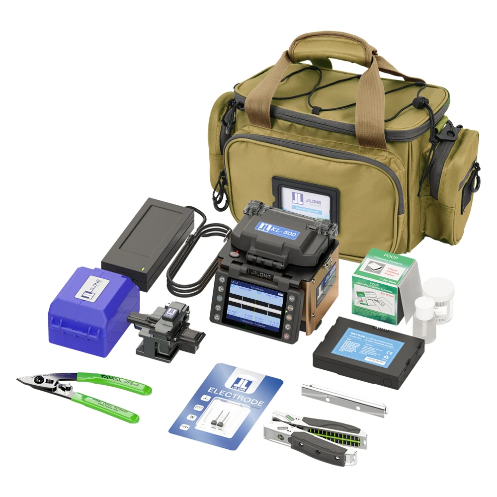 

KL-500 Handheld FTTx Fusion Splicer Fast-splicing 8s, Fast-heating 18s. Electrode life: 5000 times