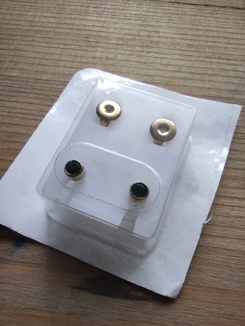 1 Pair Fashion Steel Sterile Ear Piercing Gold Screw Back Earrings Stud Ear Cartilage Tragus Piercing For Earring Gun