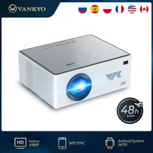 VANKYO VIK M7S/M7P LED Projector Native 1080P 2.4/5G WiFi  Android 9.0 4K Video Projector Home Theater Beamer