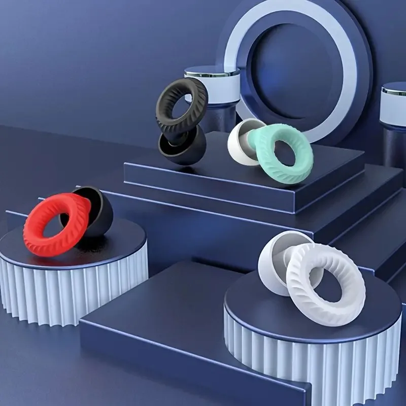 Silicone Noise Earplugs for Swimming Sleep Noise Cancel Reduction-Soundproof Reduce Disturbances -Quality Loop Earplugs Supplies