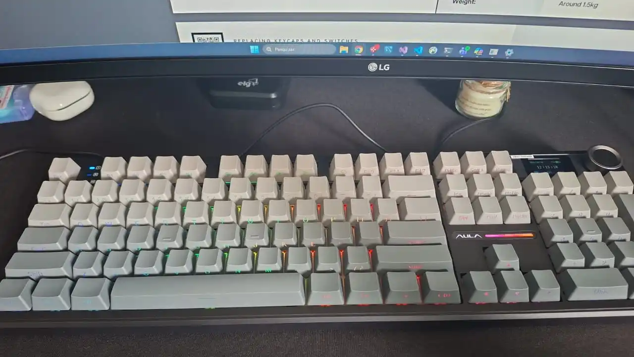 AULA F108Pro Wireless Bluetooth Mechanical Keyboard photo review