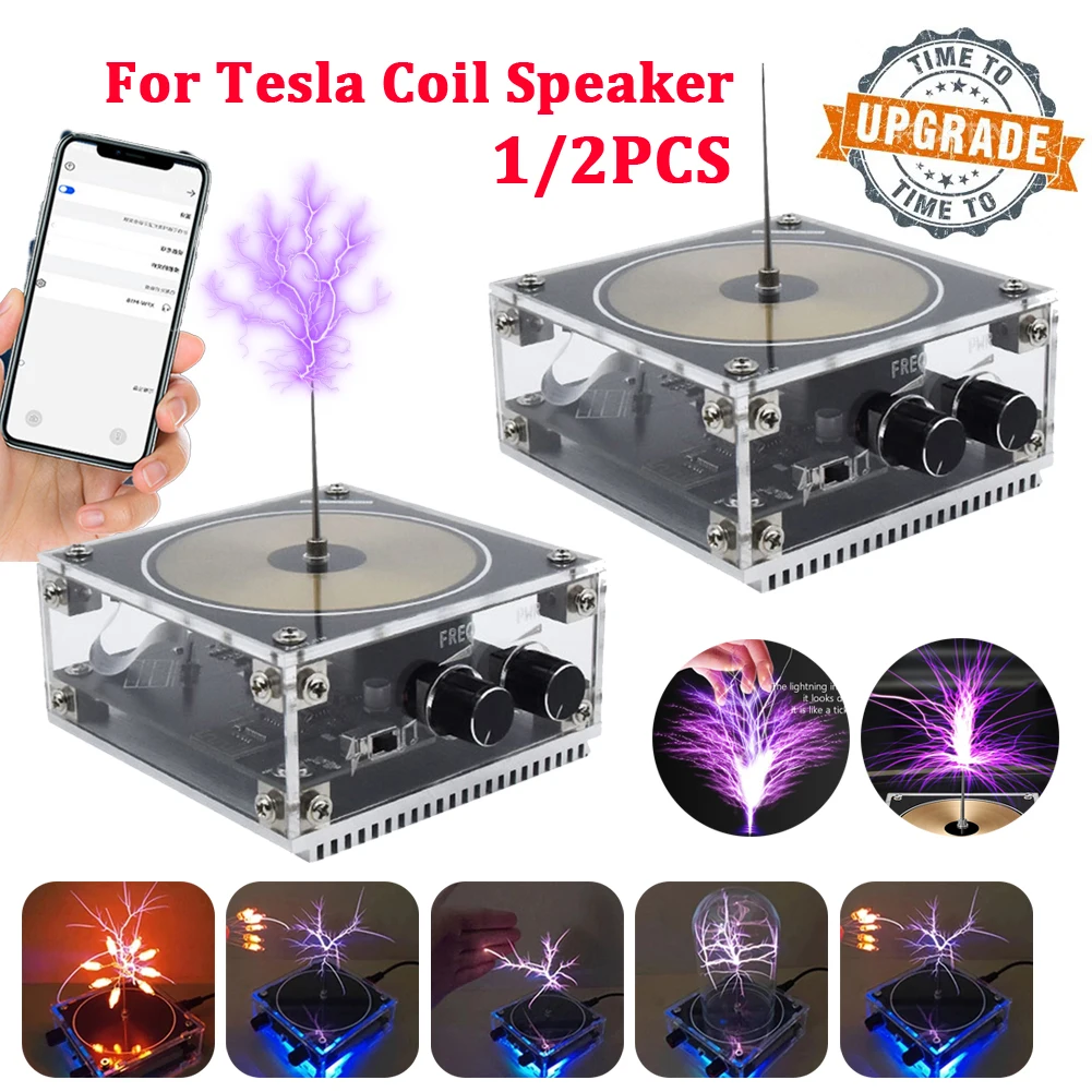 Kit Bobina Tesla Musicale Bluetooth 8,1 Cm – Altoparlante Al Plasma Ad Arco, Giocattolo Scientifico Da Tavolo - 3
