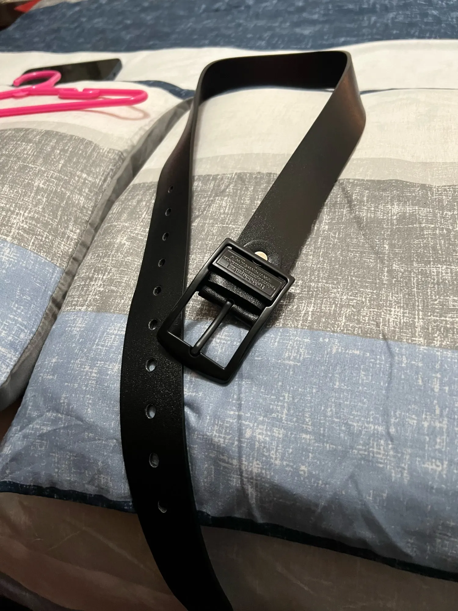 MIDNIGHT SOVEREIGN™ – Black Buckle Genuine Leather Belt photo review