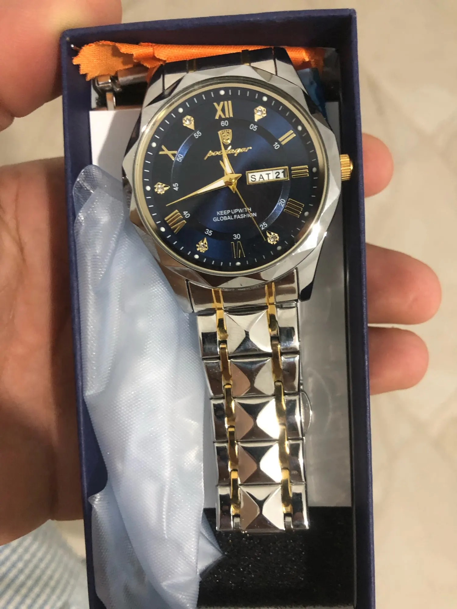 POEDAGAR Luxury Men's Quartz Watch photo review