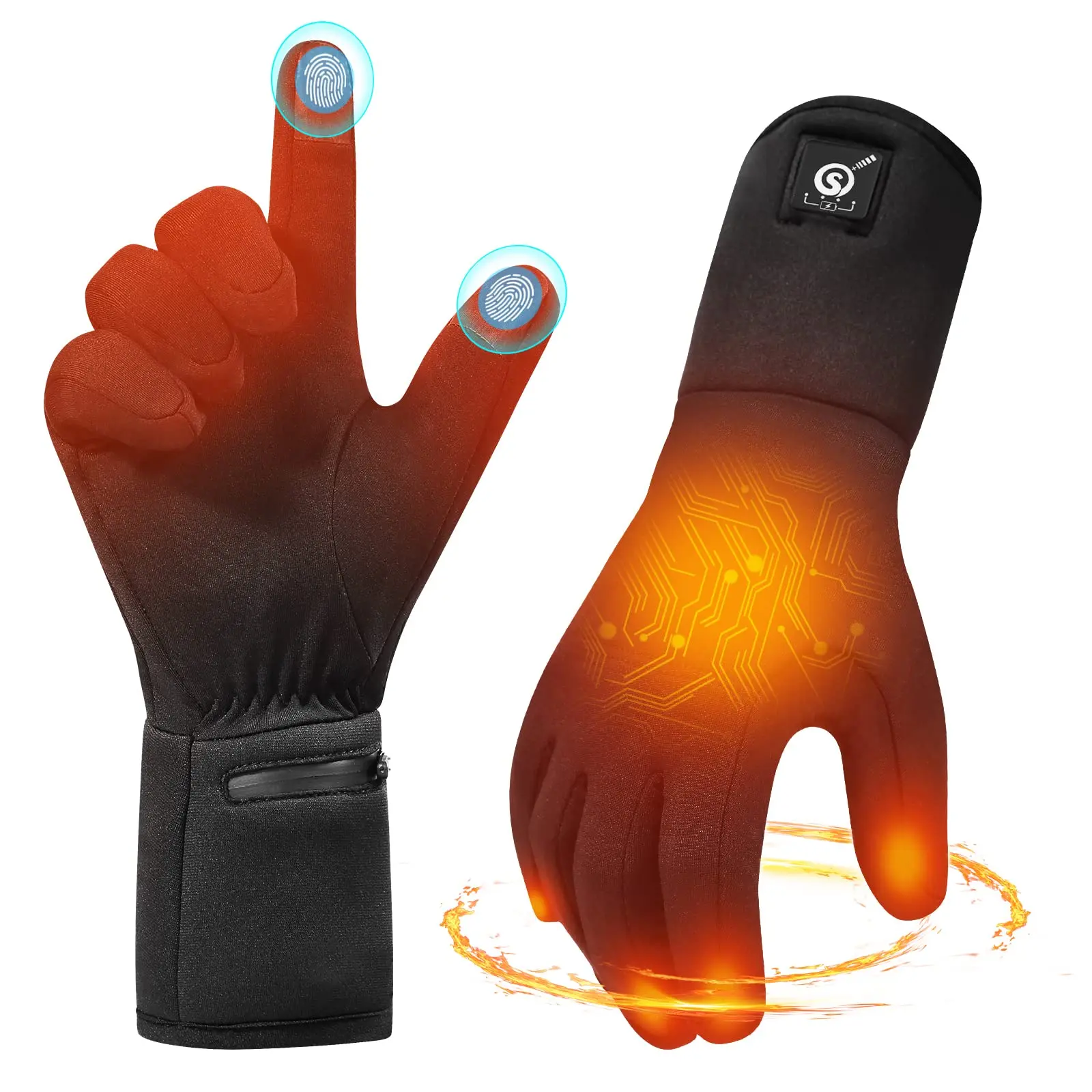 Dr. Prepare Heated Gloves For Men Women, 3200mAh Rechargeable Electric