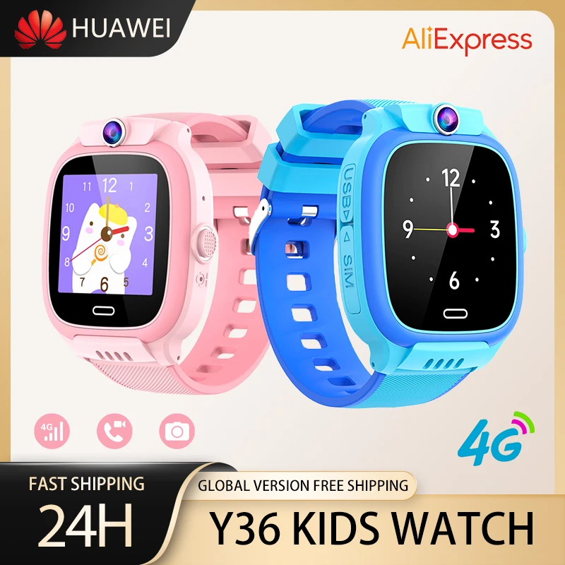 

Y36 Kids Smartwatch 4G SIM Video Call Chat Camera WIFI Location SOS Message Clock Children Watch Waterproof Wristwatch