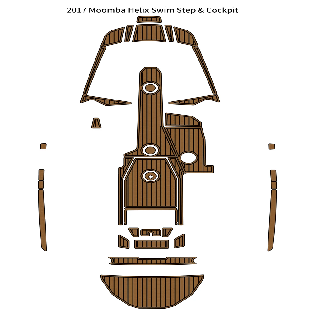 

Marine Boats Decking Self-Adhesive Faux Teak Sheet 2017 Moomba Helix Swim Step Platform Cockpit Mat Boat EVA Teak Deck Flooring