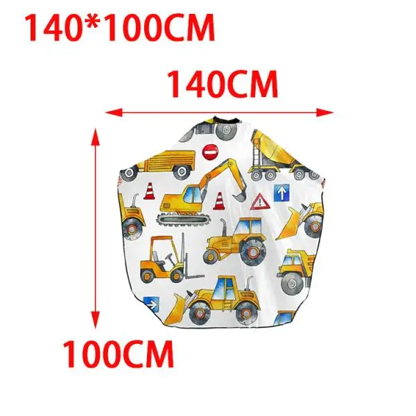 Hairdressing Cape Child Barbershop Cartoon Professional Kids Reusable Waterproof for Hair Cutting Dye Shampooing