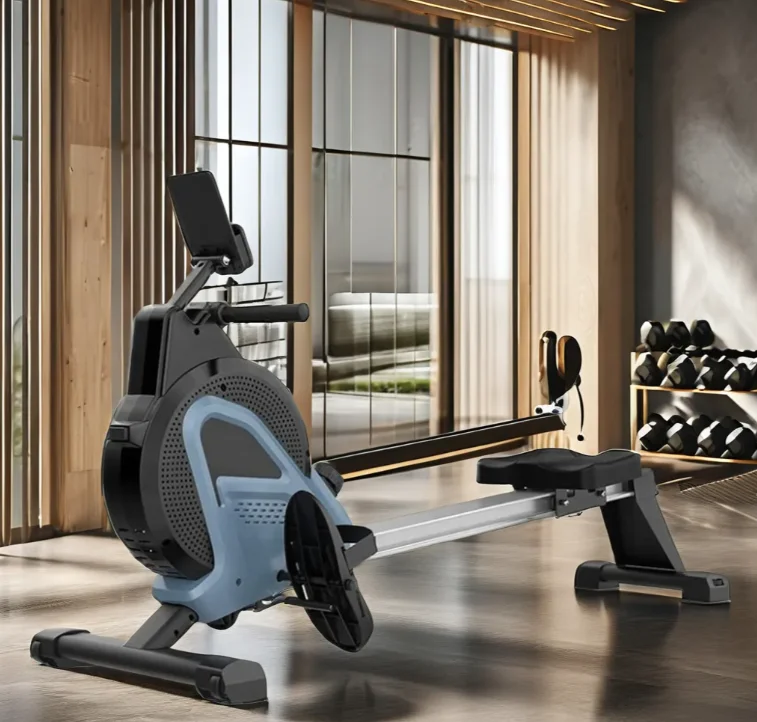 Home Gym Cardio Training Indoor Equipment Magnetic Rowing Machine with Aluminum Slide Rail