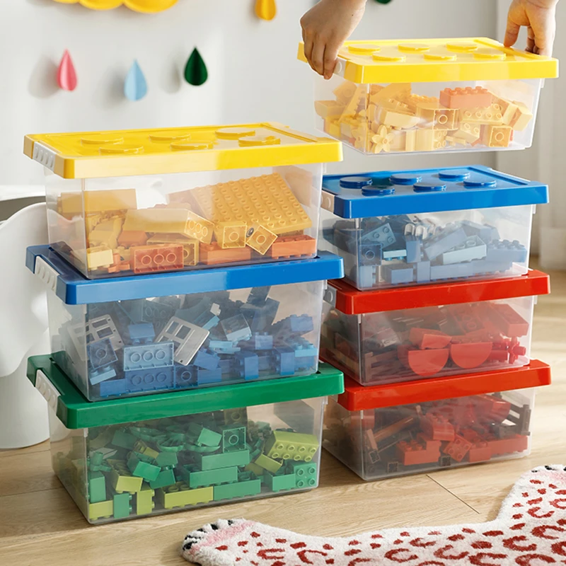 Toy Containers Kids Lego Building Block Organizer Storage Box Stackable