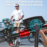 Trottinette électrique avec siège, 800W, vitesse maximale 45-50 km/h, autonomie 55 km, pneus tout-terrain 10 pouces, double amortissement, pliable. 4