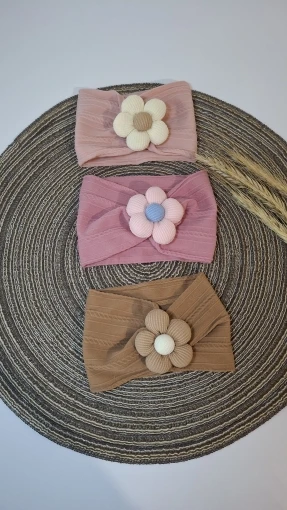 Cute Floral Nylon Baby Headband photo review