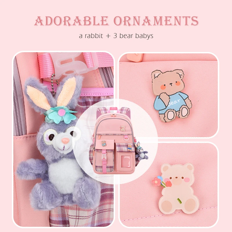 Lovely Backpacks for Students Water Resistant Kawaii School Bags pupil Schoolbag Teens School Backpack for girls Pro Custom Logo