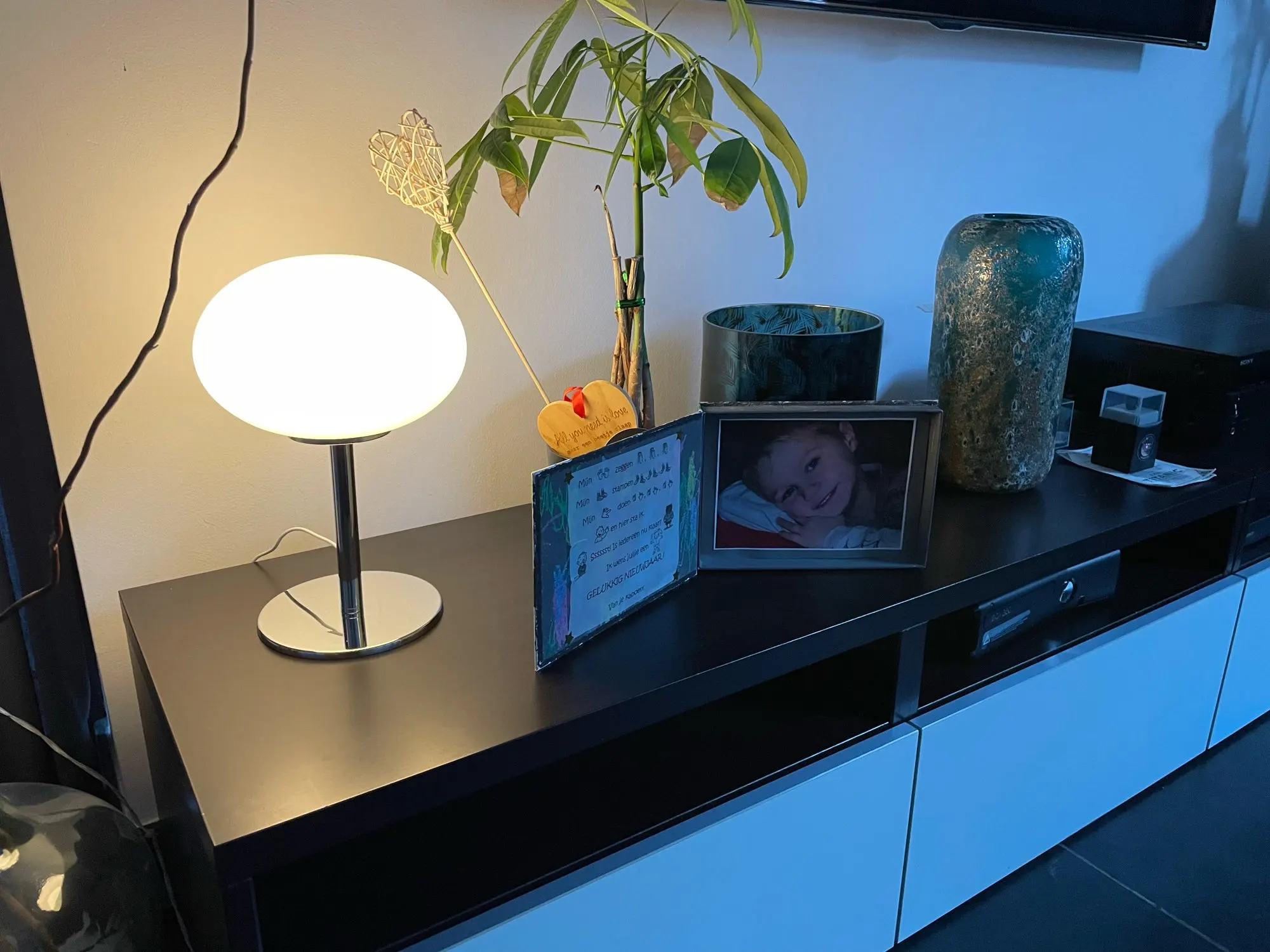 Lollipop Glow, Medieval Cream Glass Standing Lamp, Simple Atmosphere, Retro Design photo review