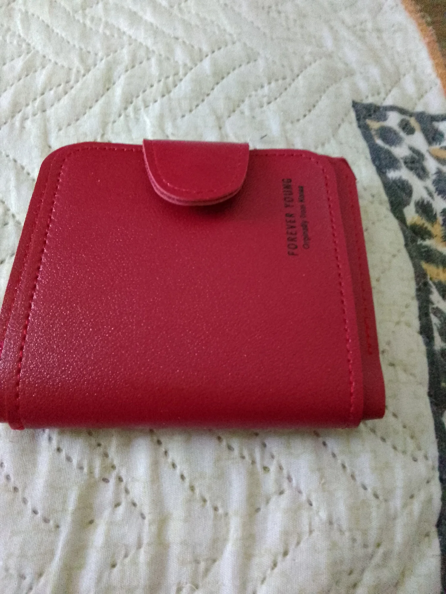 Small Luxury Leather Wallet with Zipper and Hasp photo review