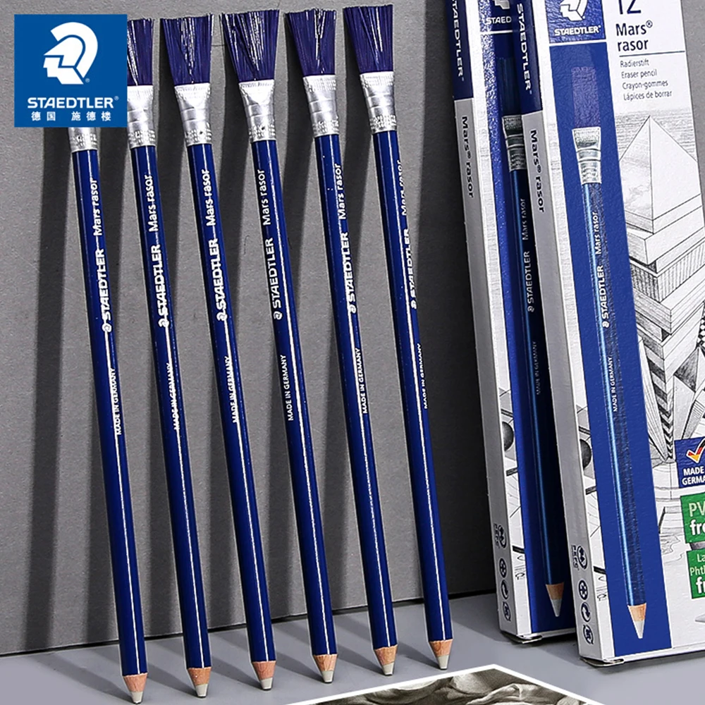 3/6pcs STAEDTLER Pencil Erasers for Painting Sketching Art High Gloss 526 61 Ink Circuit Board PCB Rust Removal Office Supplies 1