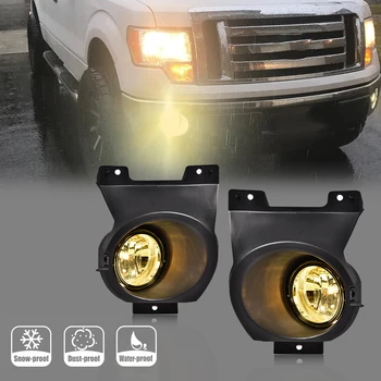 2Pcs Bumper Fog Lights Driving Lamps W/Switch/Bracket Fit for 2011 2012 2013 2014 Ford F-150 F150