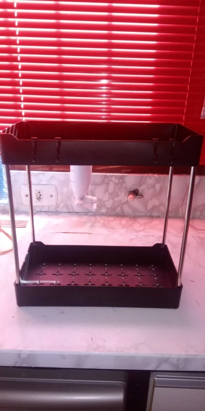 Space Saver Duo: 2-Tier Under Sink Organizer for Kitchen and Bathroom Bliss photo review