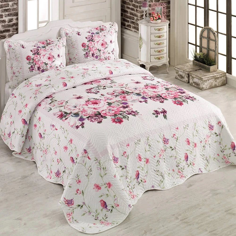 

My blanket Birdy Double Personality Quilted Bedspread Quality Fabric Special Planting Air Intake Is Washable And Can Be Ironed