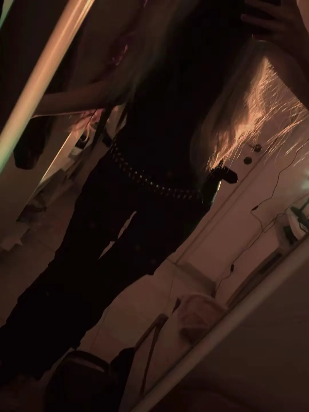 REDDACHiC Black Low Waist Cargo Jeans 2000s Distressed Whiskers Multi-pocket Stretch Bootcut Pants Women Retro Grunge Streetwear photo review