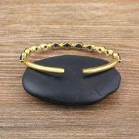 AIBEF New Design Bangles For Women Shiny Luxury Roman Colorful Crystal Zircon Cuff Bracelet Fine Jewelry Birthday Party Gifts 2