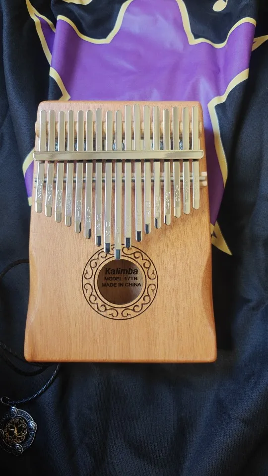 Thumb Piano Kalimba Solid Wood Veneer 17/21 Keys for Music Learning photo review