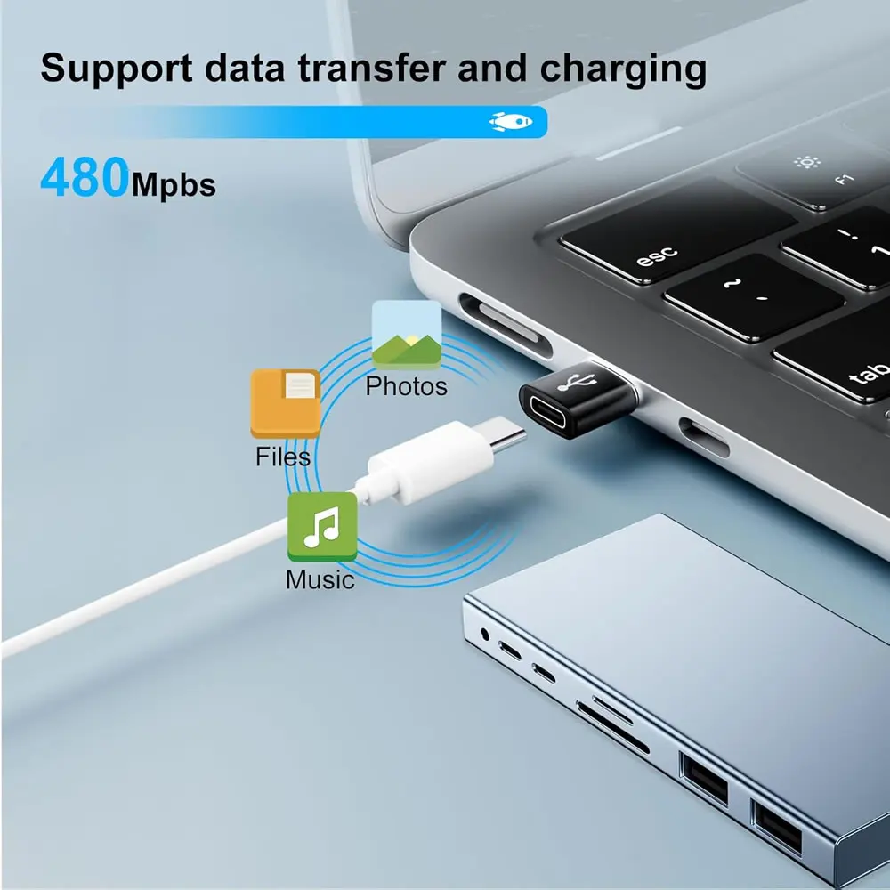 USB-C to USB 2.0 Adapter Pack - Type-C Converter