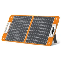 Panneau solaire pliable Flashfish TSP18V 60W, chargeur solaire portable avec sortie DC et double USB, générateur solaire extérieur pour station d'alimentation portable, camping, camping-car, randonnée, alimentation d'urgence hors réseau. 2