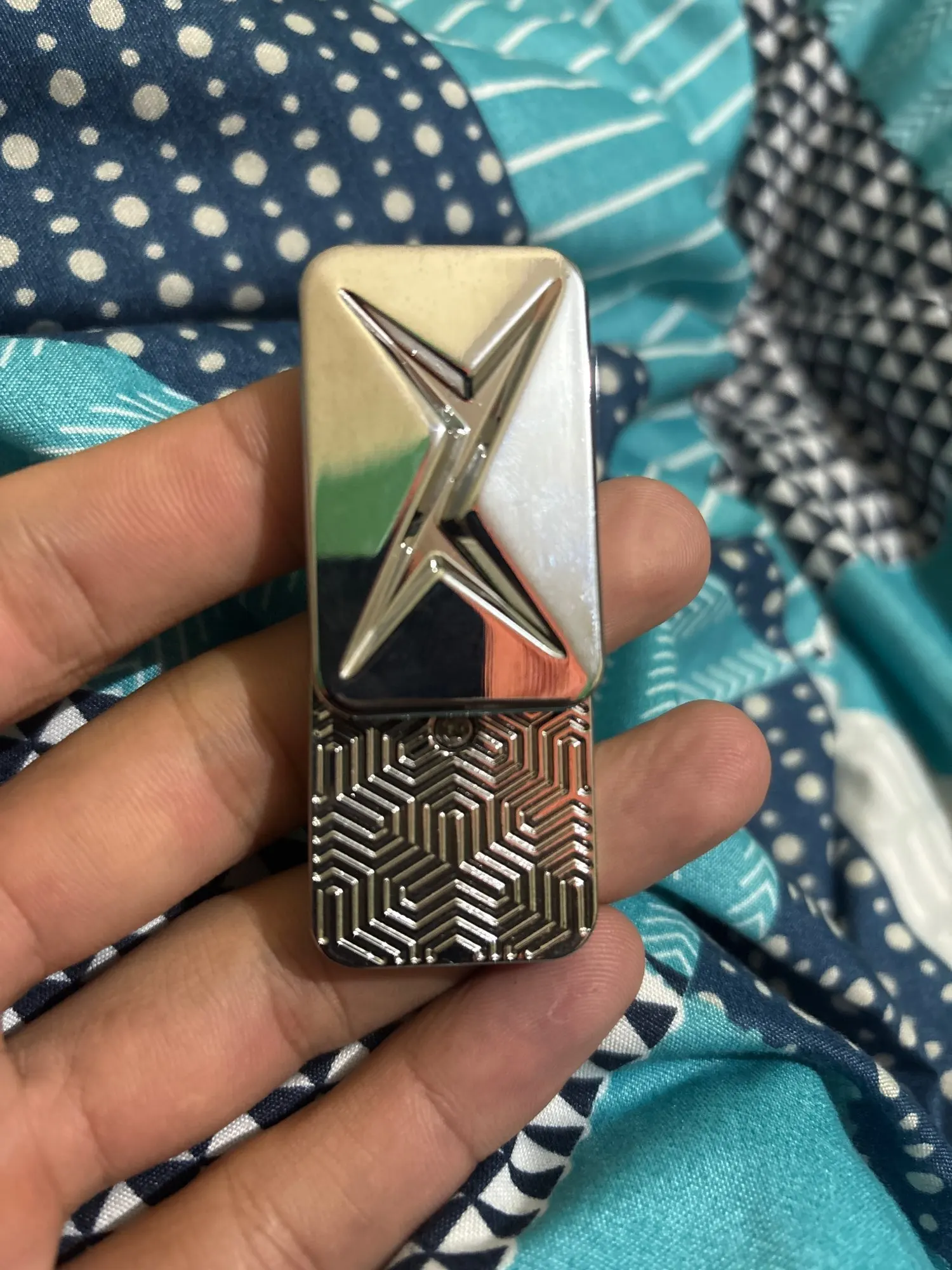 Play Button Slider – EDC Fidget Tool for Adults - Magnetic Multidirectional Slider for Stress Relief and Focus