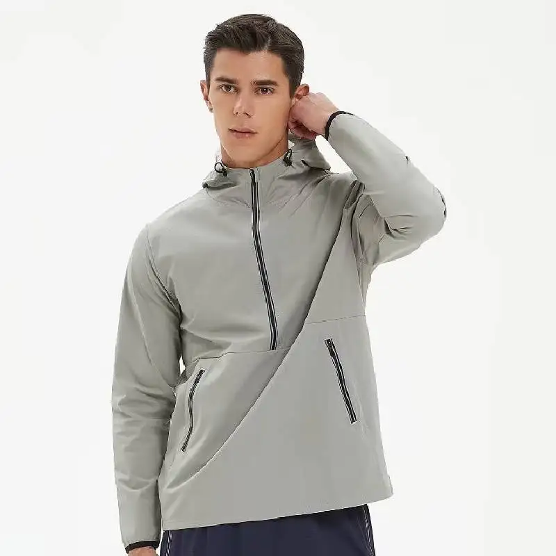 

Куртка унисекс Спортивная для мужчин и женщин, дышащая куртка на молнии с карманами для походов, кемпинга, рыбалки, фитнеса, бега, скалолазания, отдыха на открытом воздухе