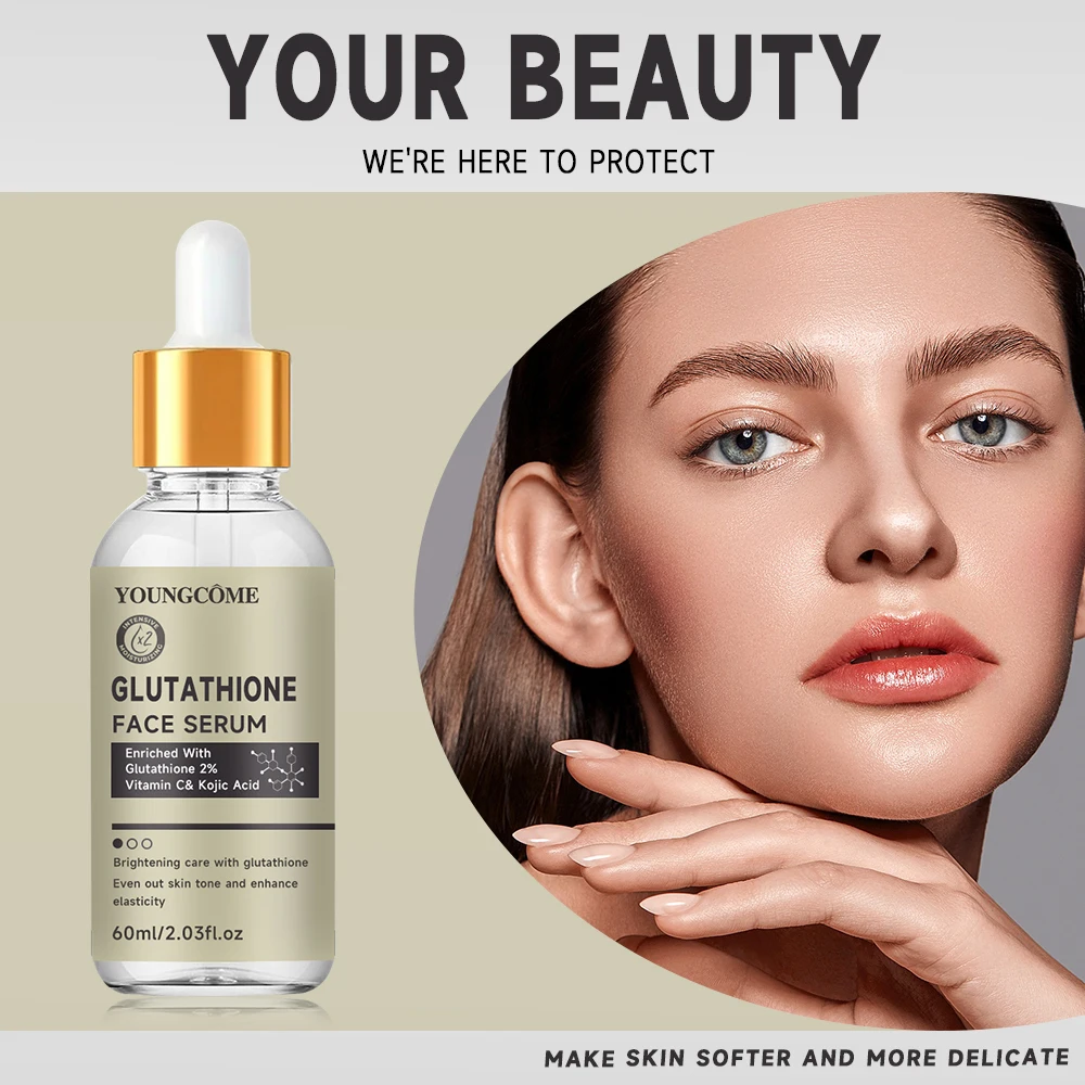 Glutathione Serum for Face for Brightening Skin,Dark Spot Corrector Sensitive Skin Cell Regenerating Lifting Skincare 40ml/60ml 3