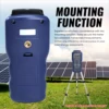 Digital Solar Power Meter Light Meter Sunlight Energy Radiation Tester Light Intensity Data Hold Function Large LCD Display 6