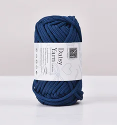 Chunky Hand Knit Polyester Yarn - 4mm, 40 Yards - Perfect (10. Deep Navy)
