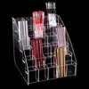 1-7 Tier Acrylic Pen Holder Stationery Store Storage Brush Case Display Stand Desktop Writing Pot Clear Writing Pencil Organiser 3