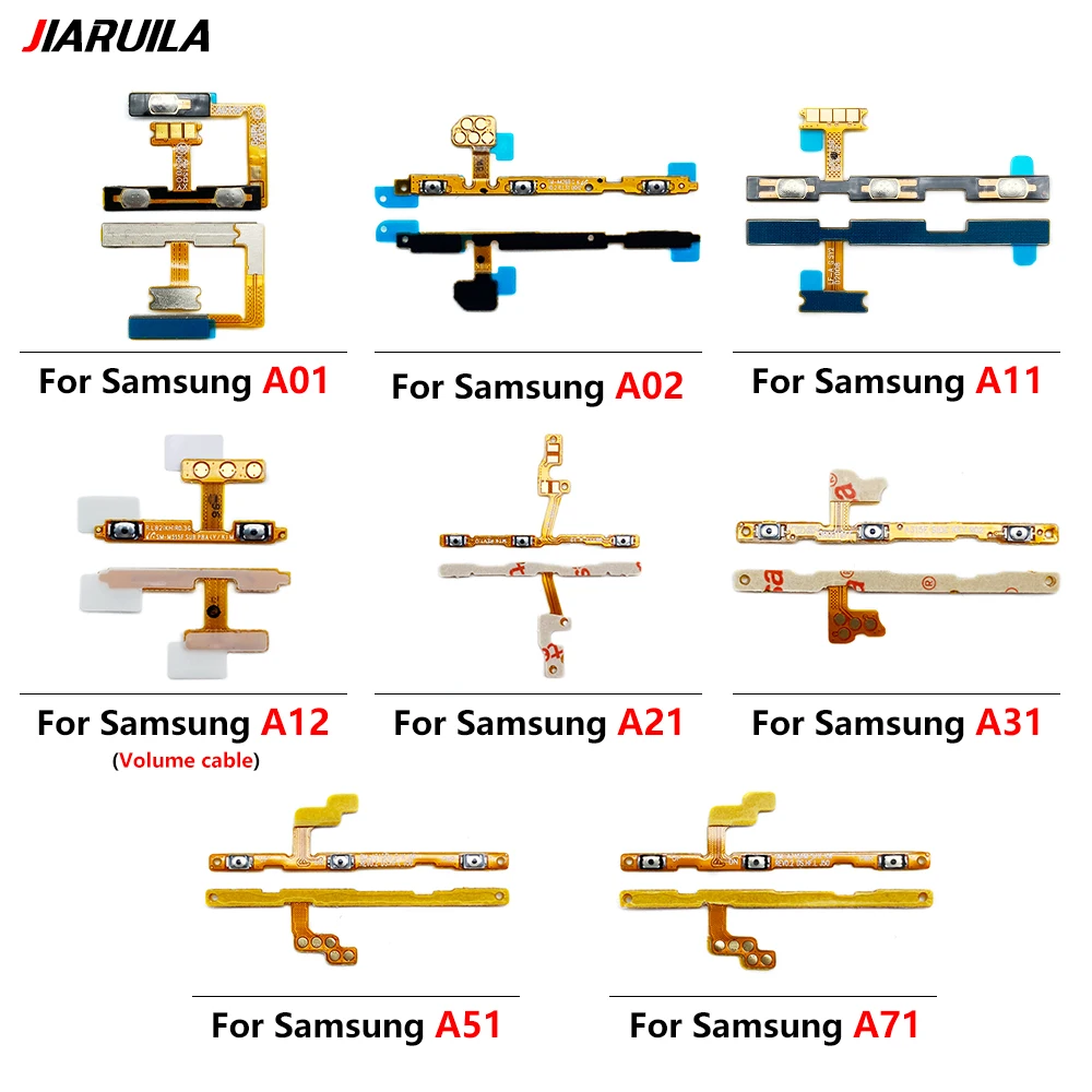 

New Volume Power Switch On Off Button Key Flex Cable For Samsung A01 A02 A11 A21 A31 A51 A71 A12
