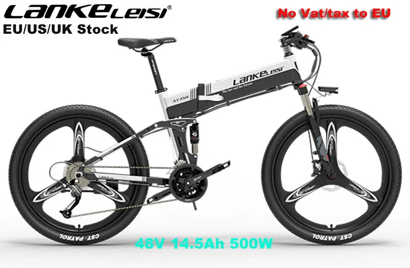 Ebike Lankeleisi Xt750 Sport 500w 48v 14.5ah 26 Inch Beach Snow Mtb
