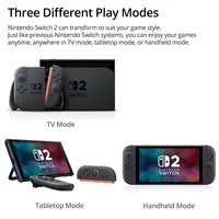 Nouvelle console de jeu Nintendo Switch 2 édition européenne NS2, console de jeu portable, écran tactile LCD de 7,9 pouces, stockage de 256 Go, design magnétique, fréquence d'images jusqu'à 120 ips, résolution 4K 6