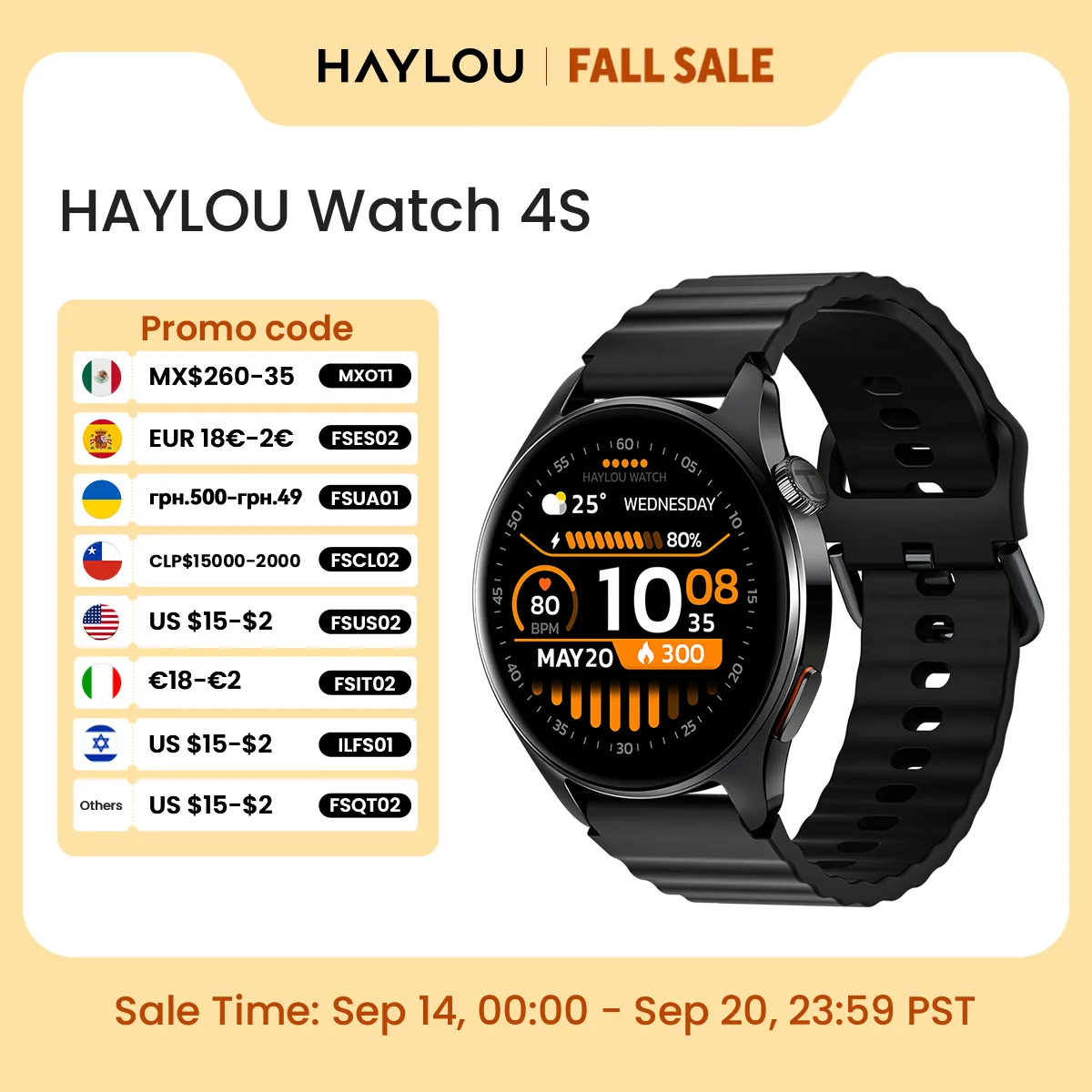 Montre connectée HAYLOU Watch 4S GPS avec écran AMOLED HD de 1,43 pouces, positionnement GPS par 5 satellites, plus de 120 modes d'entraînement, montre connectée sport et fitness 1 Montre connectée HAYLOU Watch 4S GPS avec écran AMOLED HD de 1,43 pouces, positionnement GPS par 5 satellites, plus de 120 modes d'entraînement, montre connectée sport et fitness 1