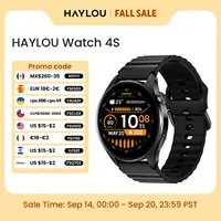 Montre connectée HAYLOU Watch 4S GPS avec écran AMOLED HD de 1,43 pouces, positionnement GPS par 5 satellites, plus de 120 modes d'entraînement, montre connectée sport et fitness 1