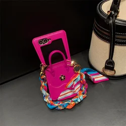 Borsa in PU Leather 3D Deluxe con Scarf in Sete Premium e Custodia per Telefono