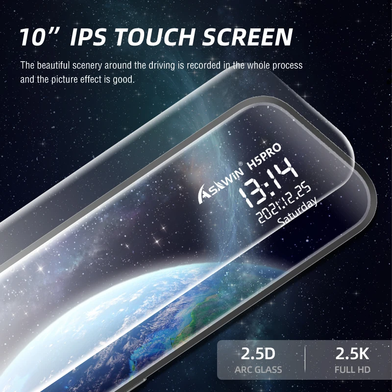 Asawin H5PRO-ST 10 ġ 2K ̷    ķ   ĸ ڵ Dvr 1440P ġ ũ Ʈ 
