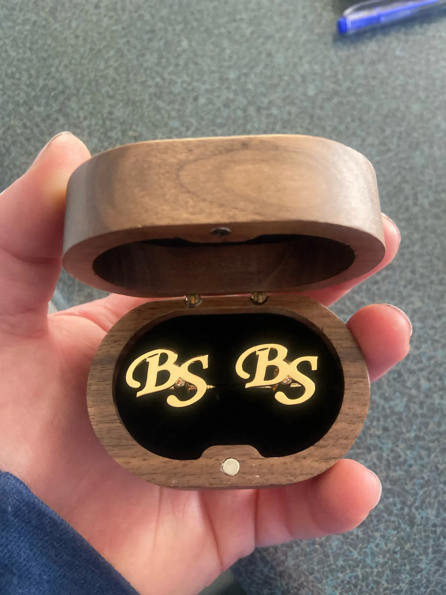 Coffret Boutons de manchette personnalisé