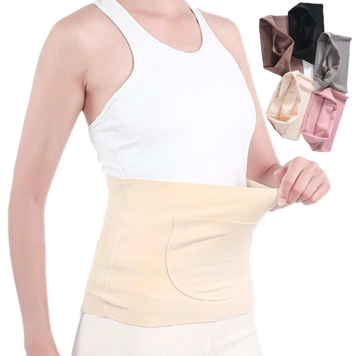 Soutien de la taille en velours fin pour femme, orthèse lombaire, doux, environnement, fitness, abdomen, pression dorsale, plus chaud, Cummerbunds, été, automne