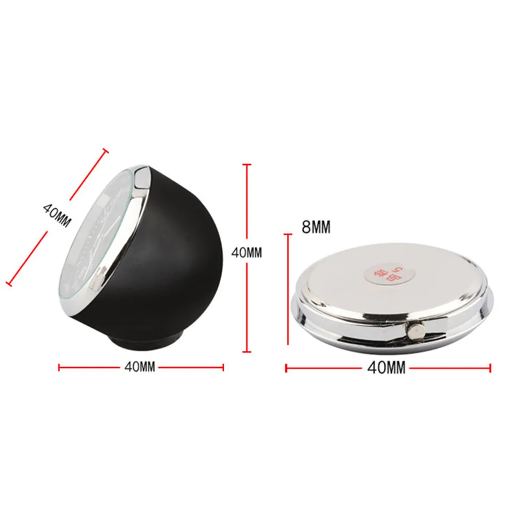 Car Clock Air Outlet Dashboard Clock Car Clock Thermometer Car Dashboard Clocks 3 In 1 Thermometer Hygrometer Detachable Quartz Mini Watch Auto Interior Ornament In-Car Decor Accessories