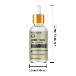 Radiance Boosting Glutathione Face Serum - Brightening & Dark Spot Corrector for Sensitive Skin, 40ml/60ml